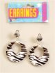 Black & White Zebra Earrings
