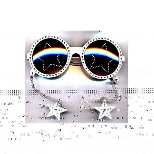 80s Rockstar Glasses and Necklace Set